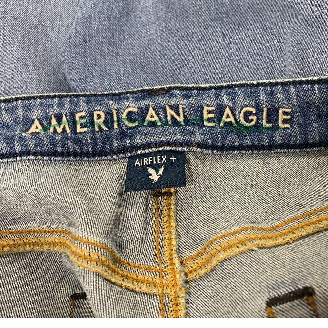 New American Eagle Womens Size 12 Airflex+ Athletic Fit Denim Blue Jeans
