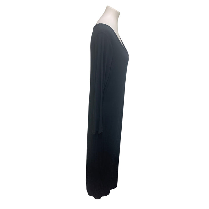 New On 34th Womens Large Stretchy Long Sleeve Scoop Neck Rayon Spandex Dress