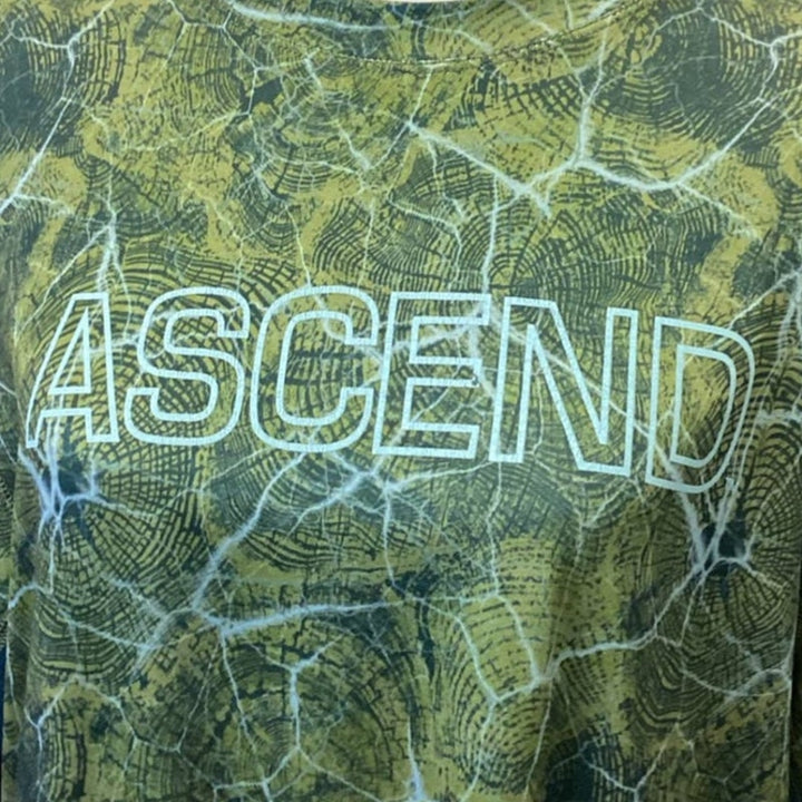 Ascend Mens Large Long Sleeve Athletic Polyester Blend Shirt Top Sportswear