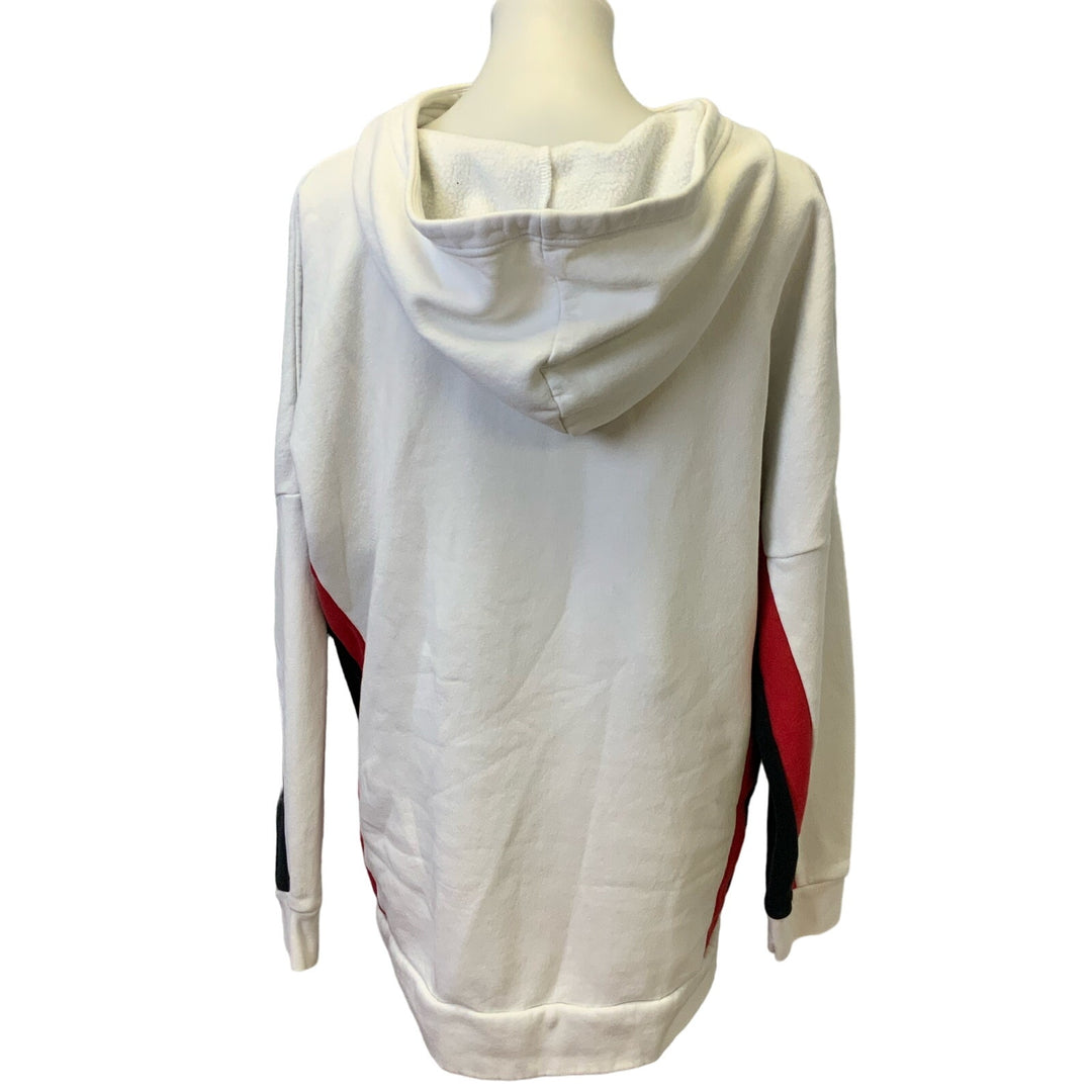 Reebok Mens Medium 1/4 Zip Long Sleeve Roomy Cotton Blend Sweatshirt Hoodie