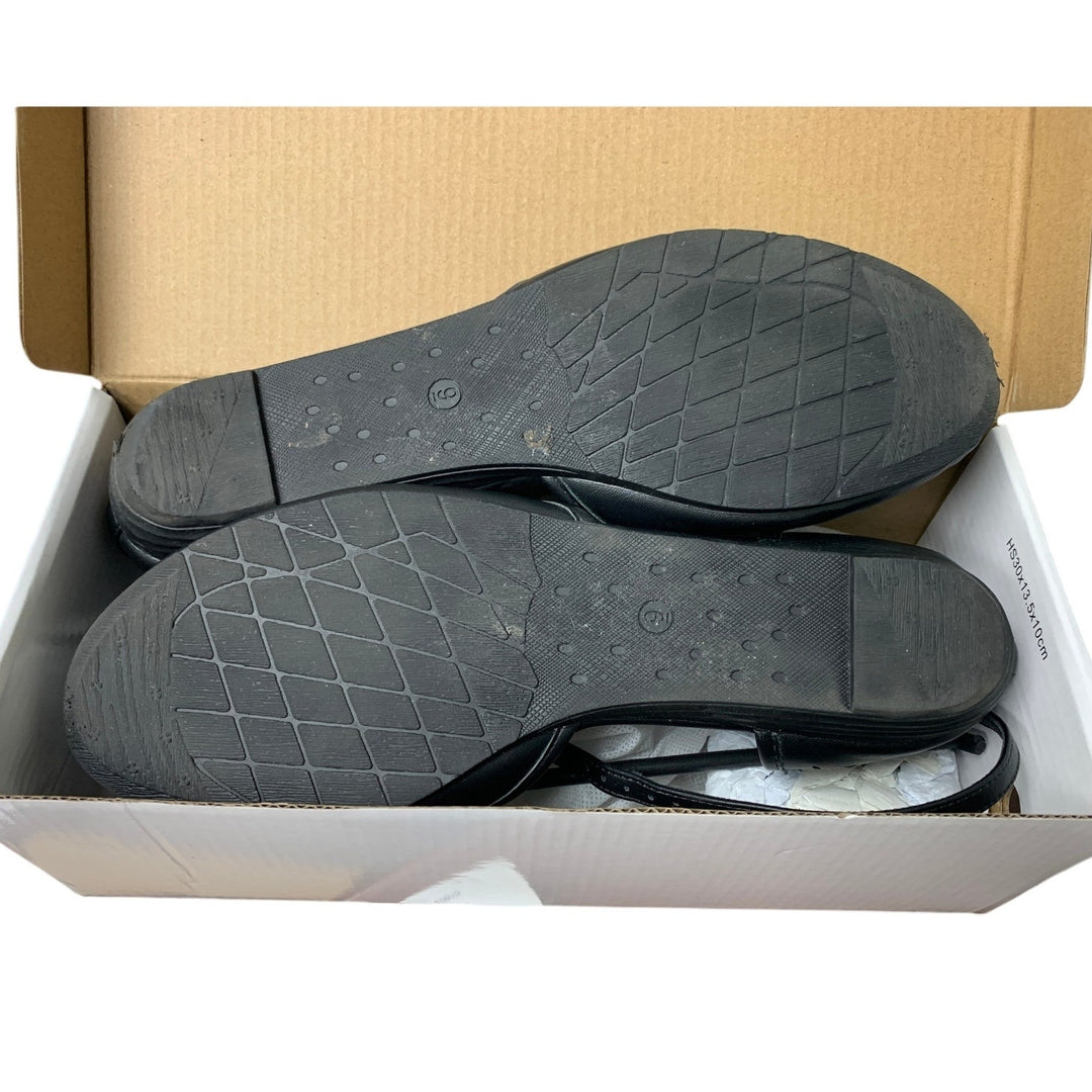 MaxMuxun Womens Size 9 Black Ankle Strap Cage Closed Toe Non Slip Flat Sandals