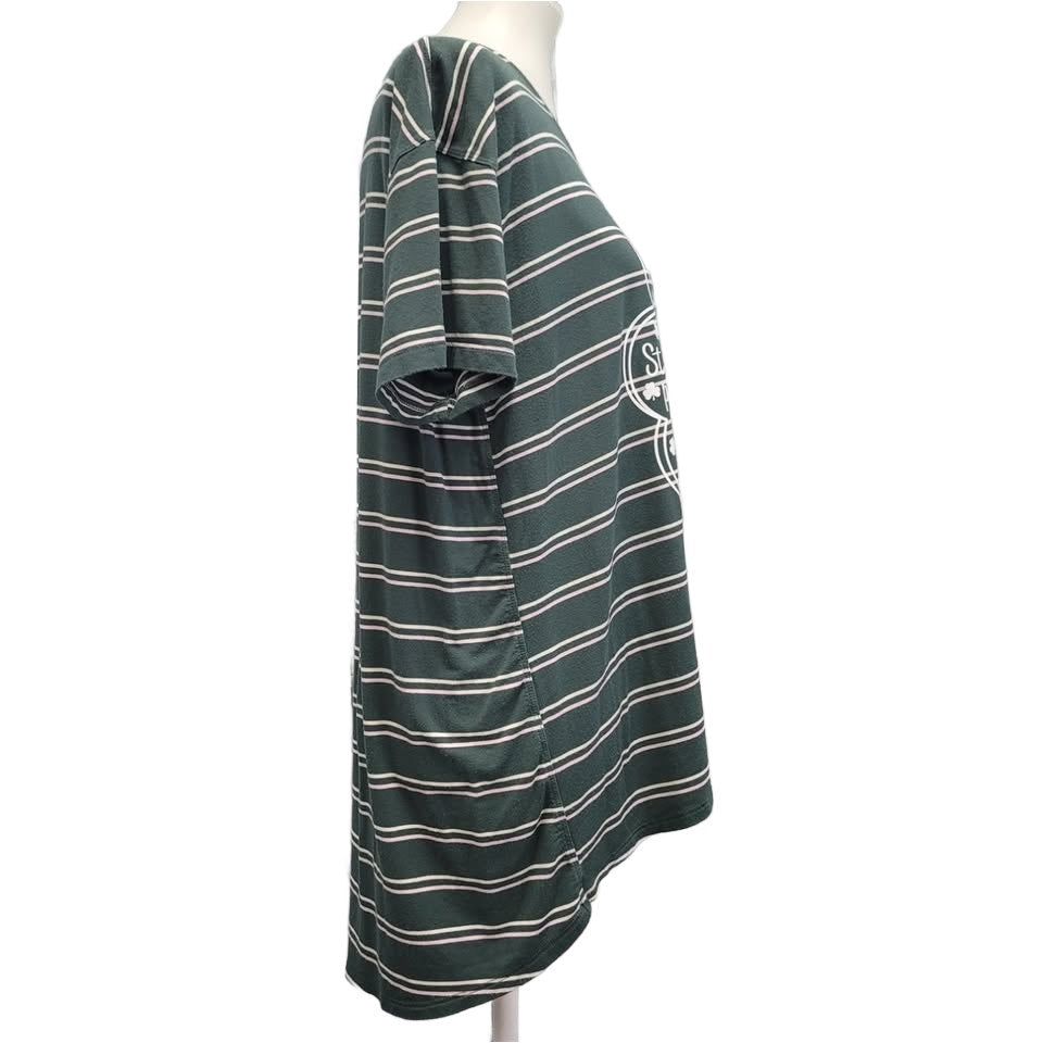 Hand Printed Upcycled Womens Medium St Patrick&