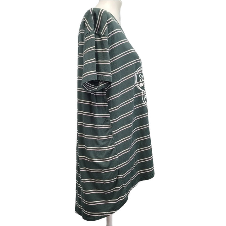 Hand Printed Upcycled Womens Medium St Patrick&