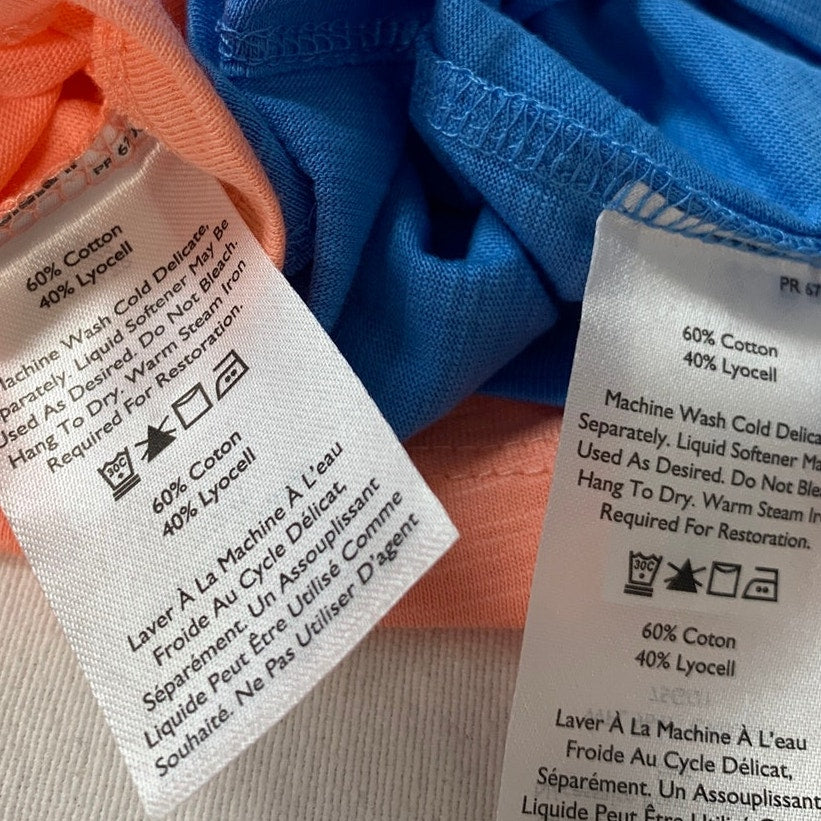 New Eddie Bauer Womens Small Blue Grapefruit Gatecheck Pocket Tencel Tank Tops