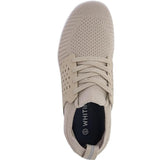 Whitin Mens Size 10 Tan Mesh Lace Up Wide Toe Box Zero Drop Athletic Shoes