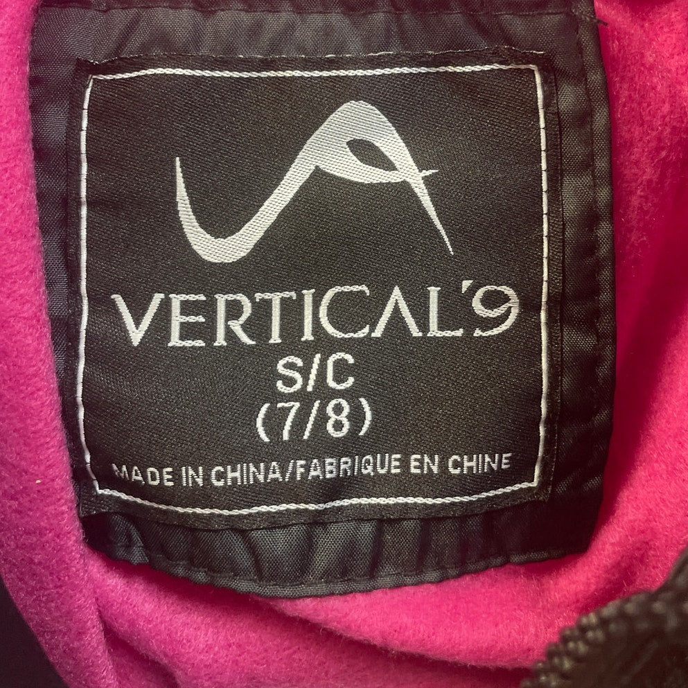 Vertical 9 Girls Small 100% Polyester Lined Full Zip Hooded Puffer Coat