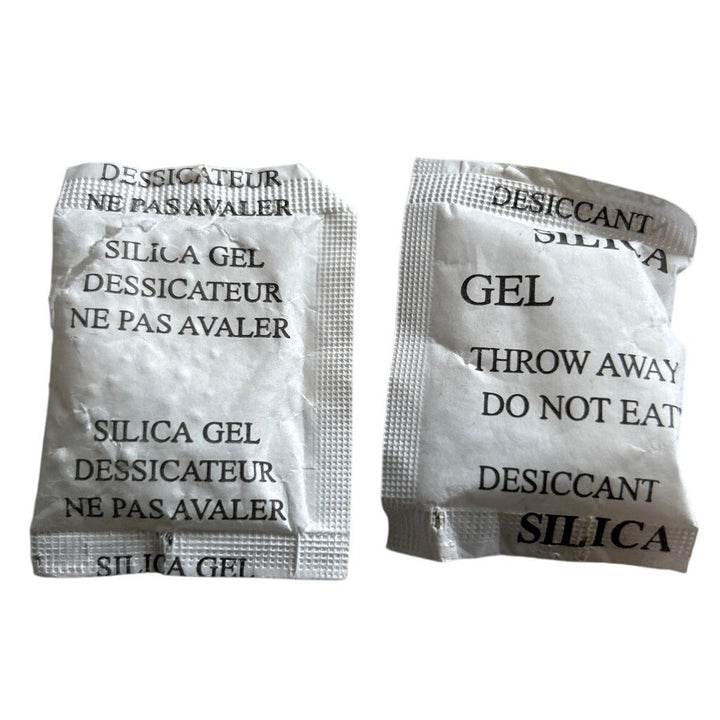 Lot of 2.75lbs Do Not Eat Silica Gel Packets 2" by 1.5" for Moisure Prevention