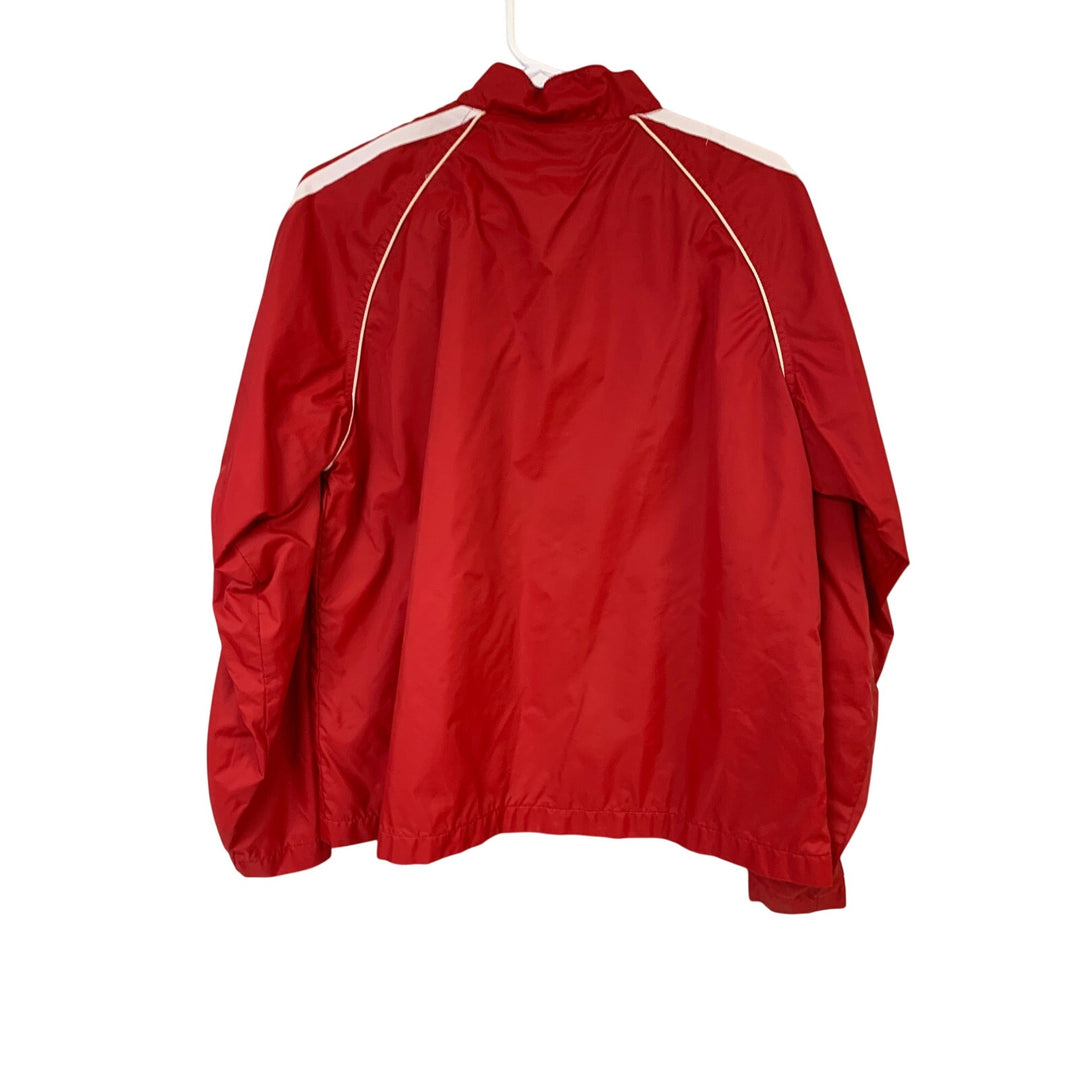 Jones &amp; Mitchell Mens Large Red Budweiser Beer Long Sleeve Full Zip Jacket
