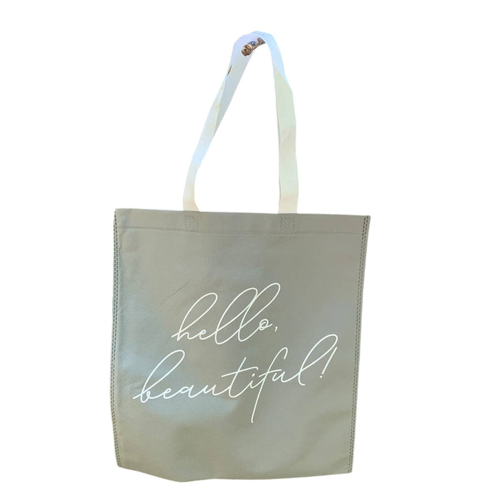 Upcycled Hand Printed Purple Blue Succulent Cactus Rose Flower Tote Bag
