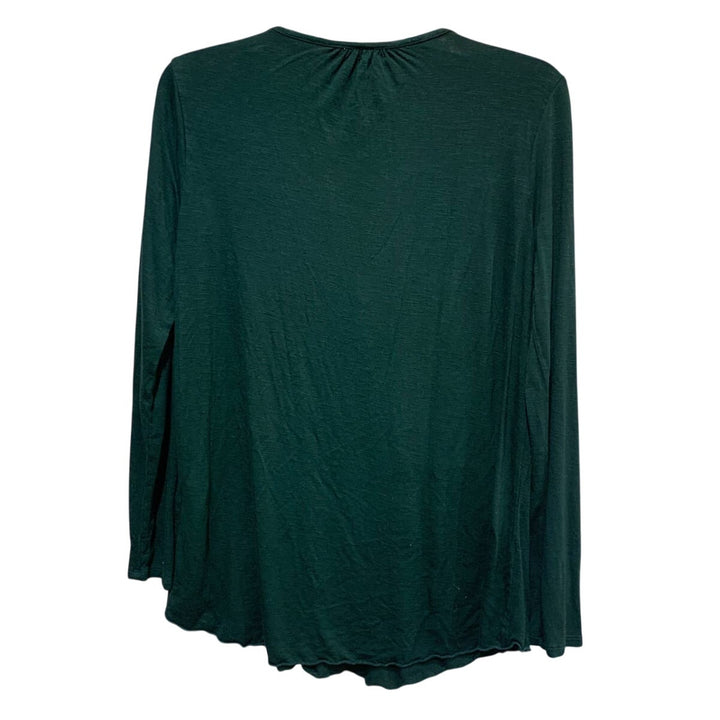 Lot of 2 Style &amp; Co Womens XS Long Sleeve Scoop Neck Flowy Pleated Tops