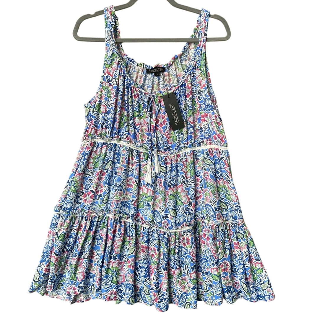 NWT New Rachel Zoe Womens Small Thin Strap Floral Tiered A Line Dress