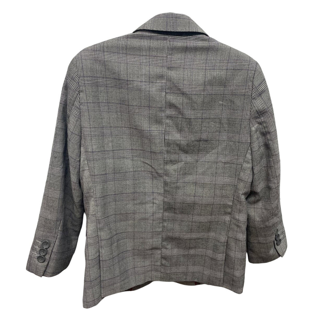 James Morgan Boys Size 5 Plaid Two-Button Plaid Wedding Formal Blazer Jacket