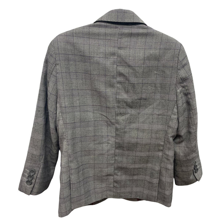 James Morgan Boys Size 5 Plaid Two-Button Plaid Wedding Formal Blazer Jacket
