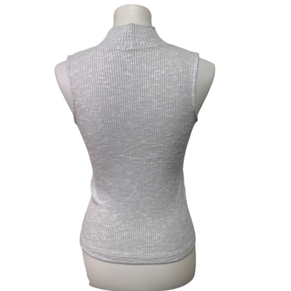 2 New American Eagle Womens Small Sleeveless Side Tie Mock Turtleneck Tops
