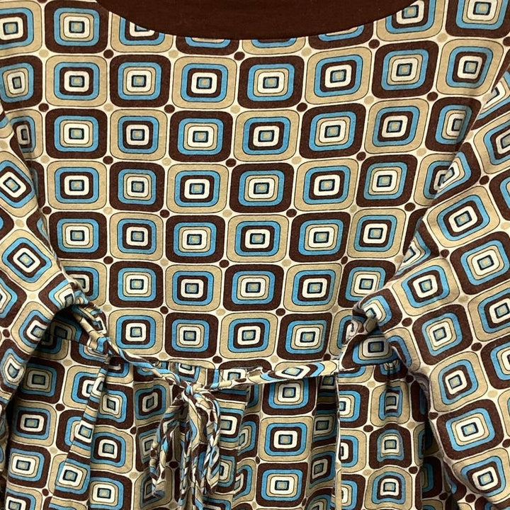 Disorderly Kids Girls Size 18 1/2 Long Sleeve Cotton Blend Geometric Shape Dress
