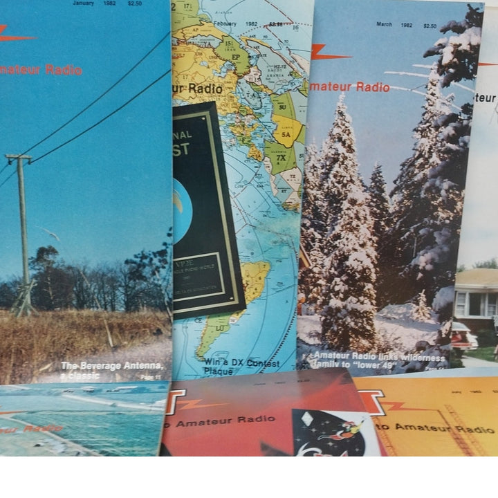 Vintage 1982 QST National Assn Amateur Radio Magazine FULL Year 12 Issues Lot