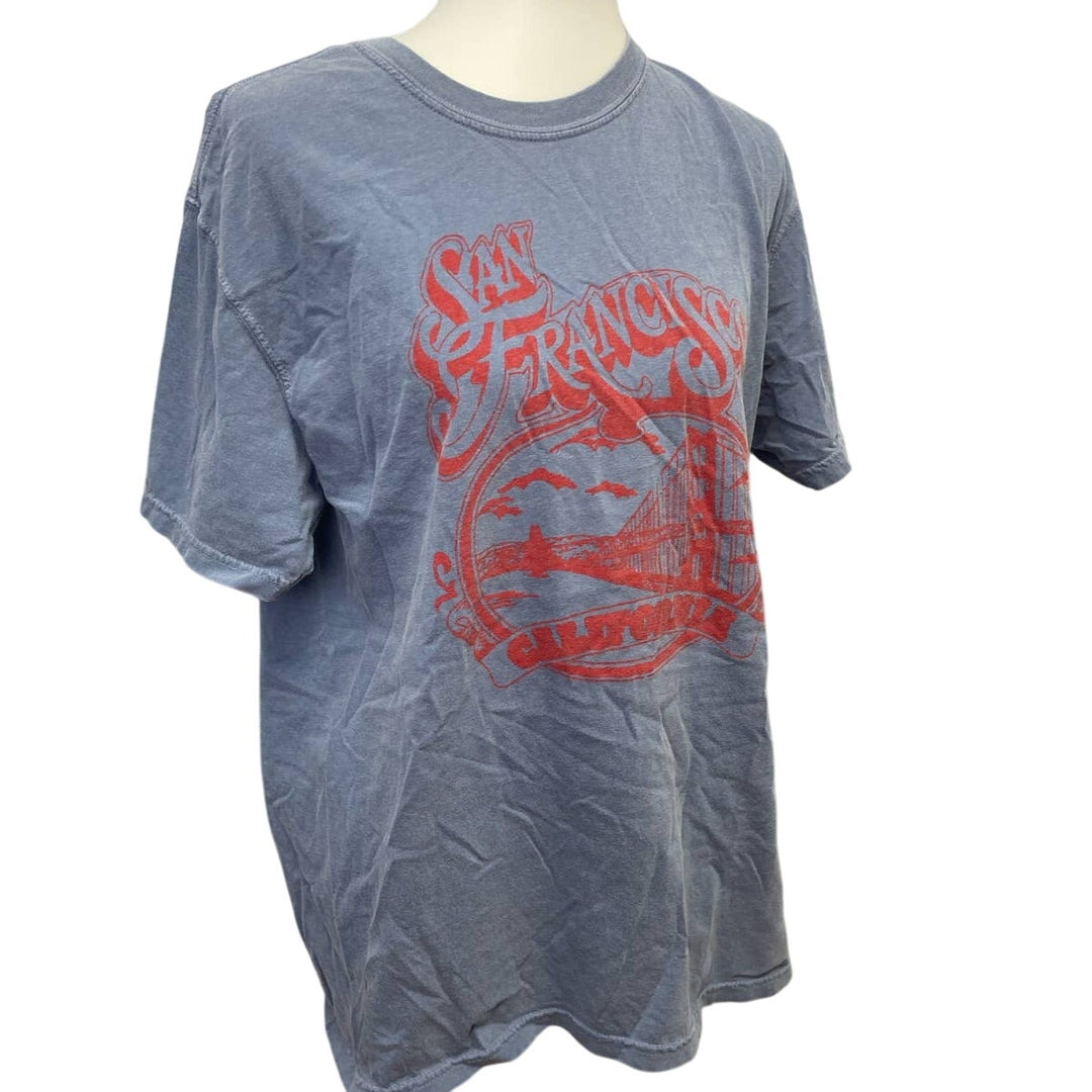 Comfort Colors Womens Large San Francisco 100% Cotton Short Sleeve Crew Neck Tee