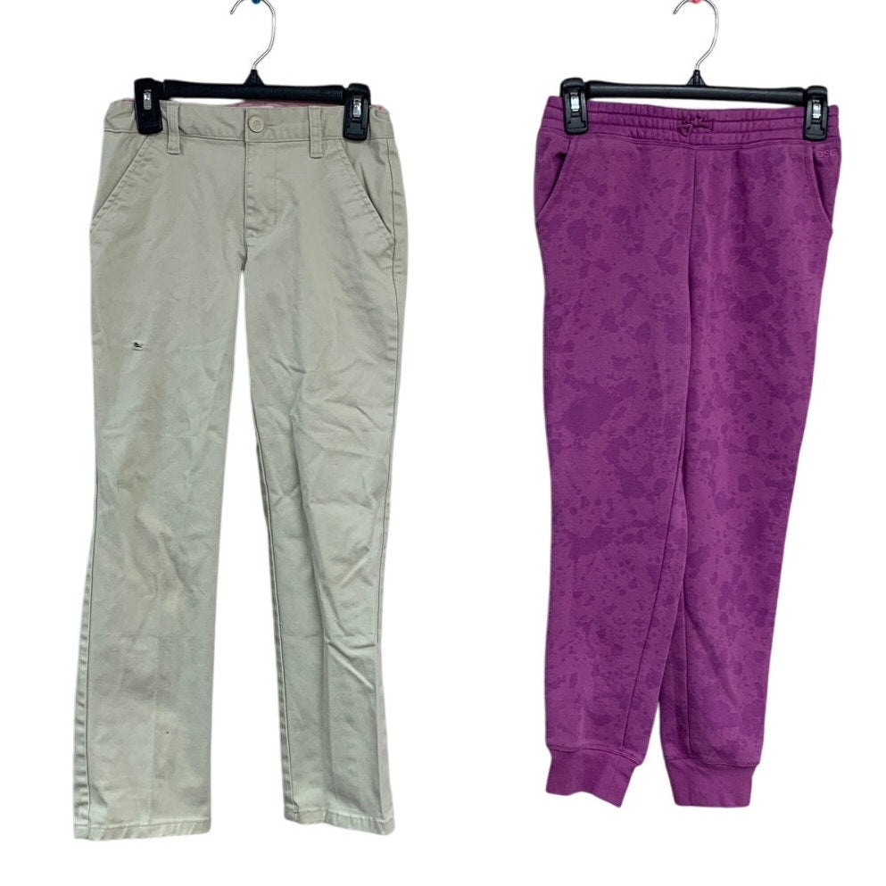 2 Cat &amp; Jack DSG Girls Medium (10/12) Sweatpants Joggers Straight Uniform Pants