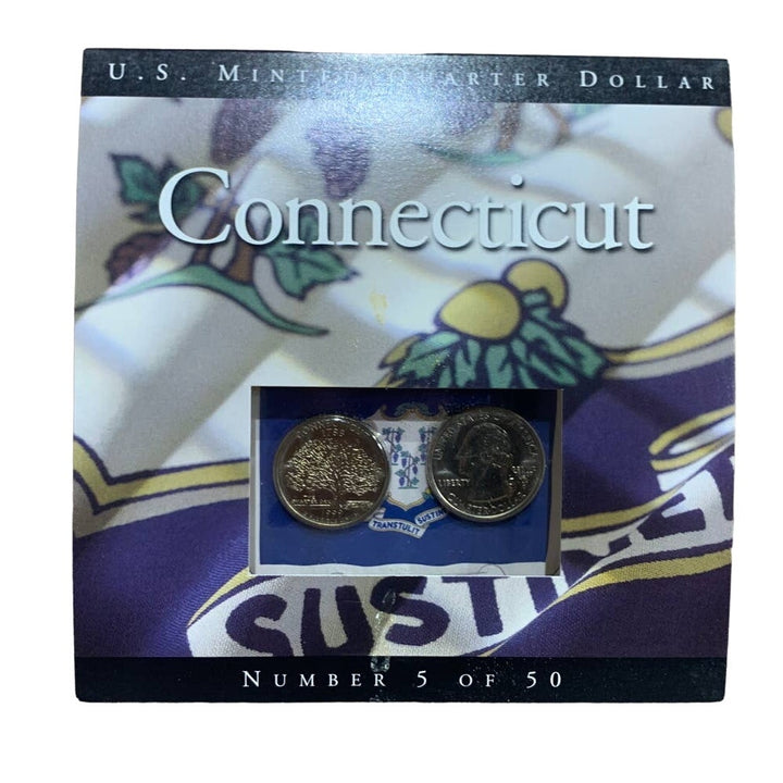 Sealed Connecticut Quarter Dollar Numbered Coin Set 5 of 50