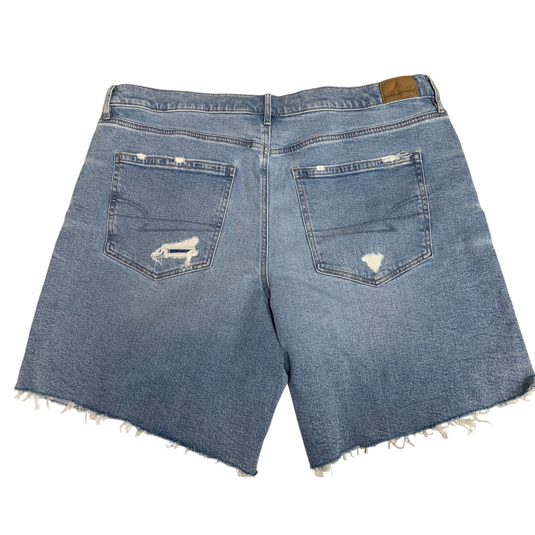 New American Eagle Womens Size 18 Perfect Bermuda Short Jorts Denim Jean Shorts
