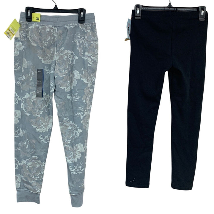 2 NWT New Cat &amp; Jack All In Motion Girls Large (10/12) Leggings Jogger Pants