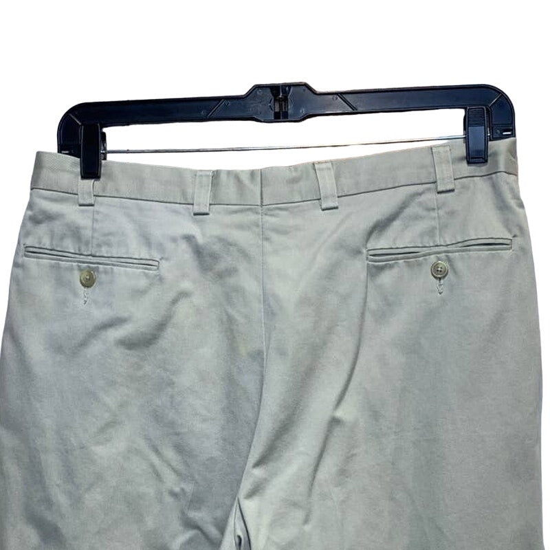 Lauren Ralph Lauren 36W 32L Pleated Front Chino Khaki Tan Casual Cuffed Pants