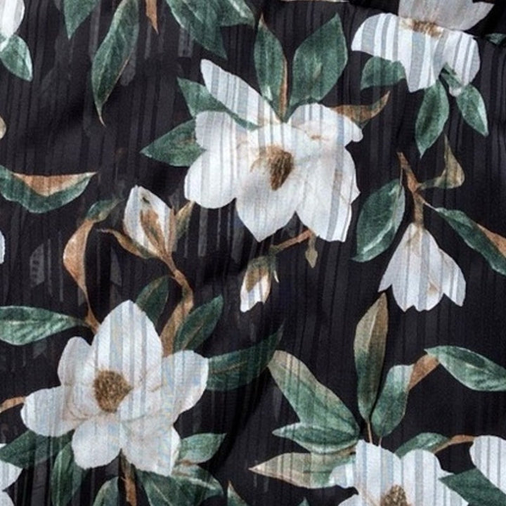 NEW New Mi Ami Francescas Womens 1X 100% Polyester Floral Ruffled Lined Shorts