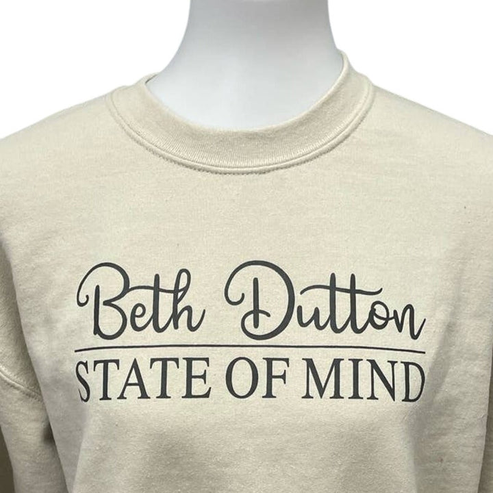 Beth Dutton State of Mind Womens Medium Yellowstone Long Sleeve Sweatshirt