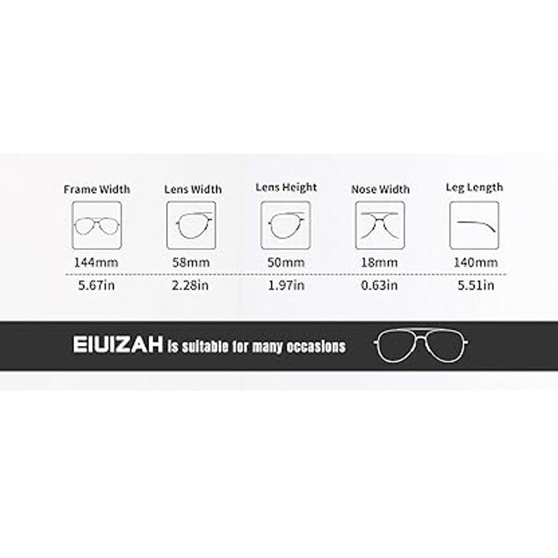 2 Pairs New Eiuizah Mens Gold Frame Polarized UV Protection Aviator Sunglasses