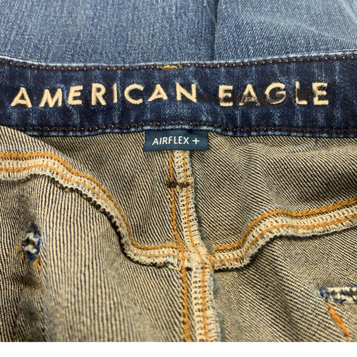 New American Eagle Womens 32X32 Cotton Blend Athletic Fit Dark Denim Blue Jeans
