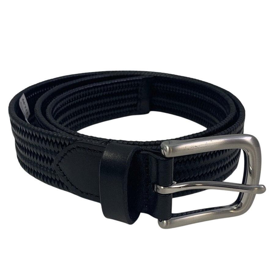 New Goodfellow &amp; Co Mens Medium Faux Leather Woven Adjustable Waist Belt