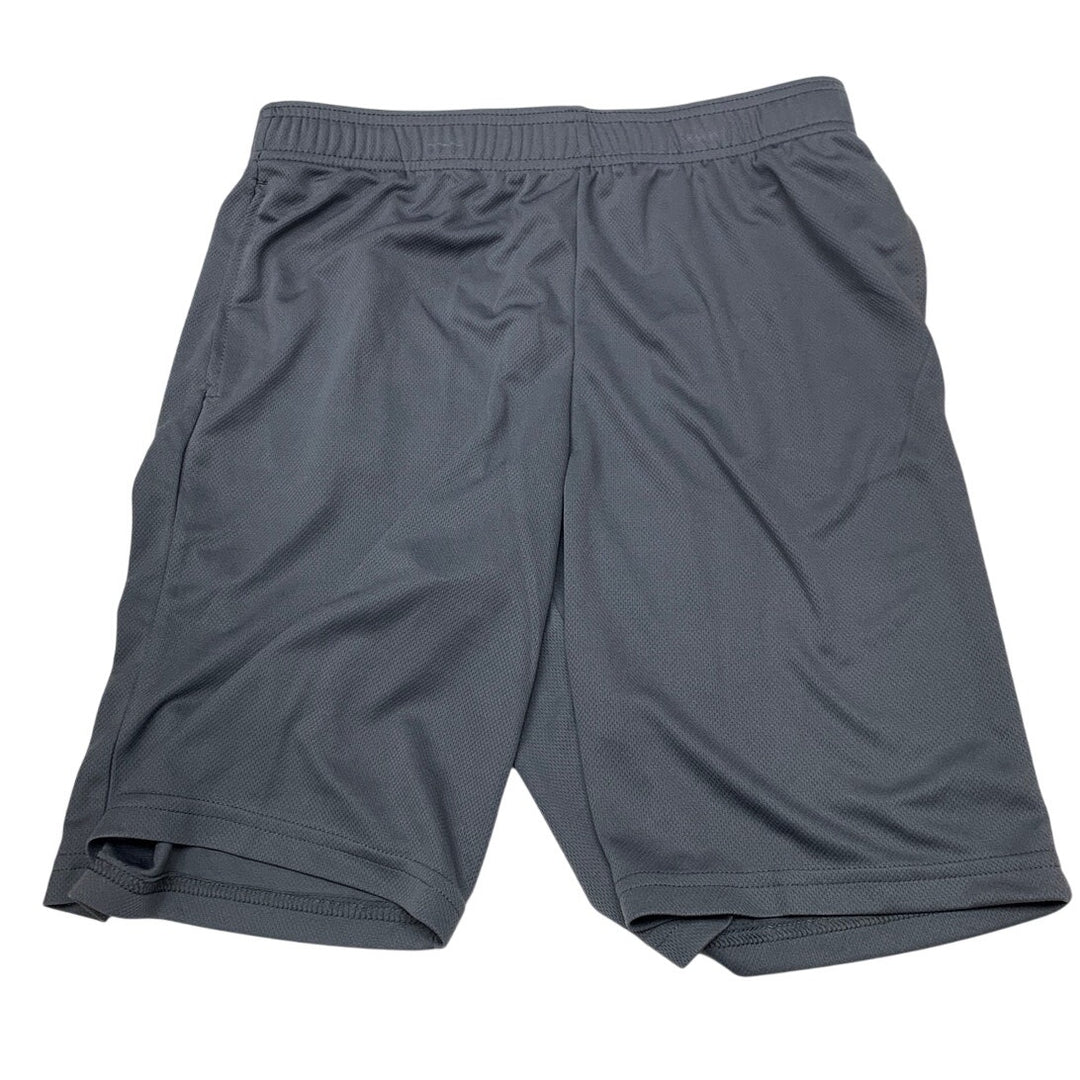 2 New All In Motion Boys XL Orange Gray Long Athletic Sport Mesh Shorts