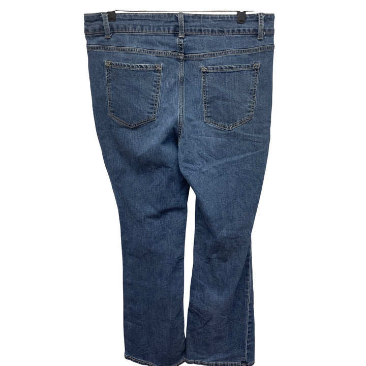 No Boundaries Juniors Size 17 Stretch Cotton Whiskered Denim Blue Jeans