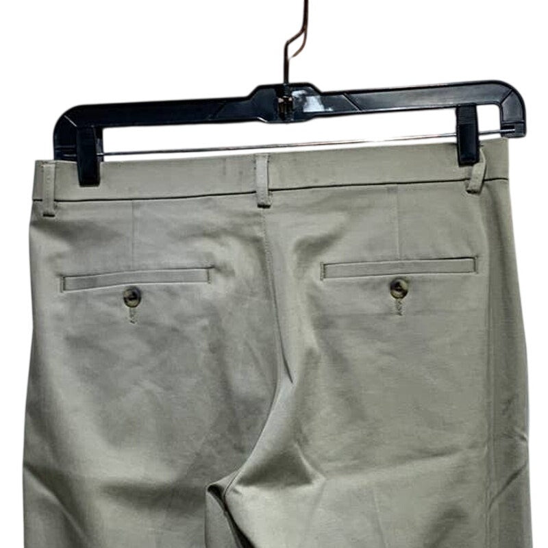 Haggar Mens 32 Straight Fit Premium No Iron PolyCotton Flat Front Khaki Pants