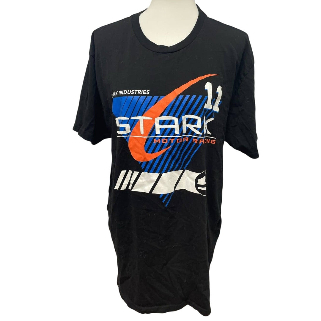 Rock Me Apparel Mens XL Stark Industries Motor Racing 100% Cotton Crew Neck Tee