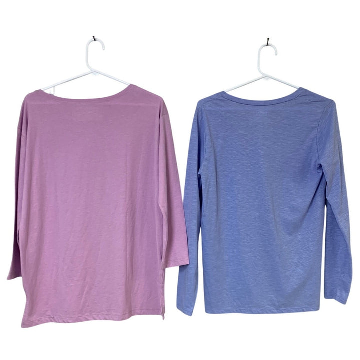 2 New Eddie Bauer Womens Small Tryout Coast And Climb Long Sleeve Tee Shirts