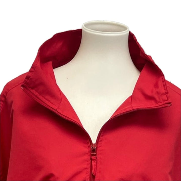 Badger Sport Mens 2XL Red Long Sleeve Full Zip Athletic Wind Breaker Jacket