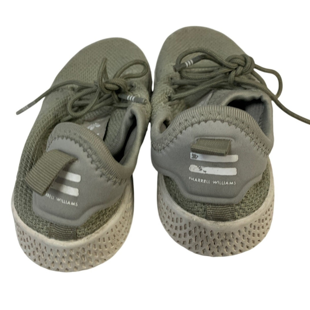 2 Pairs Adidas Boys Size 10 Blue Tan Pharrell Williams Ortholite Sneaker Shoes