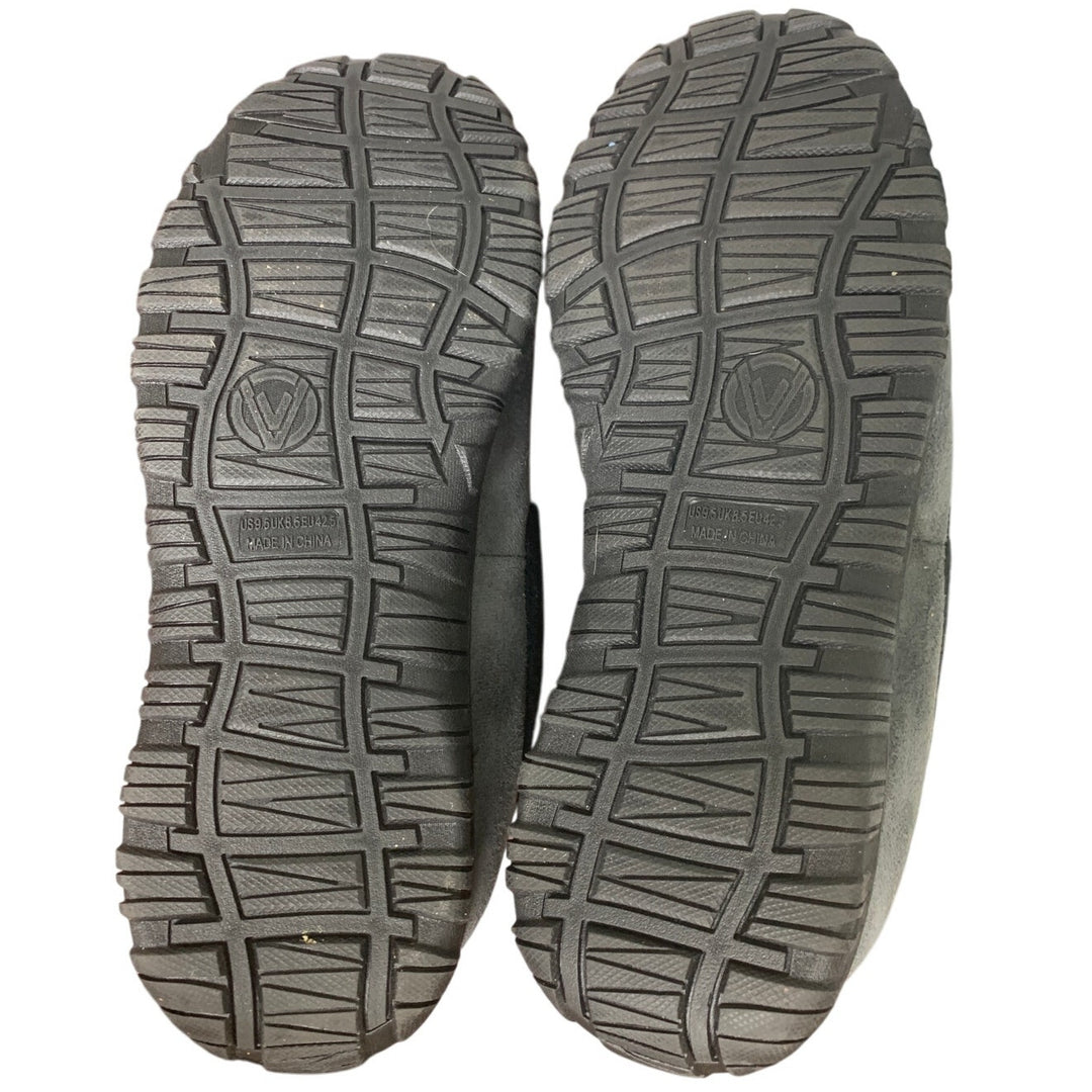 Mixin Mens Size 9.5 Gray Super Soft Slide On Moccasins Indoor Outdoor Slippers