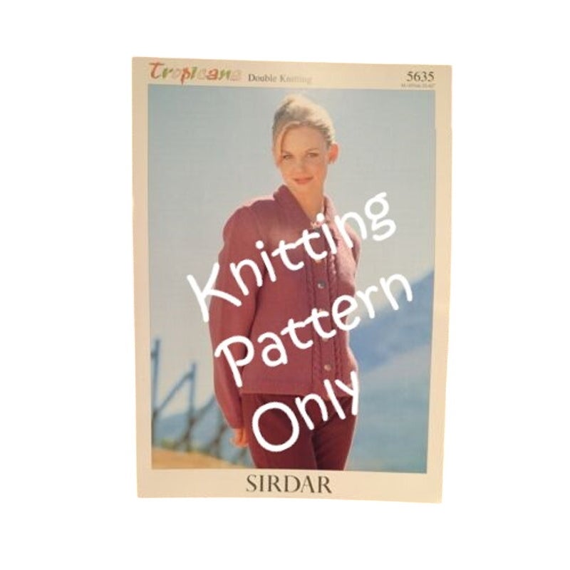 New Sirdar 5635 Tropicana Double Knitting Cardigan Sweater Knitting Pattern