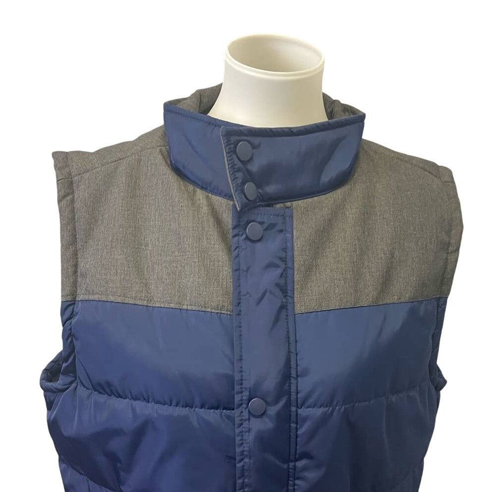 New Adventuridge Mens Medium Full Zip Snap Up Sleeveless Puffer Vest Outerwear