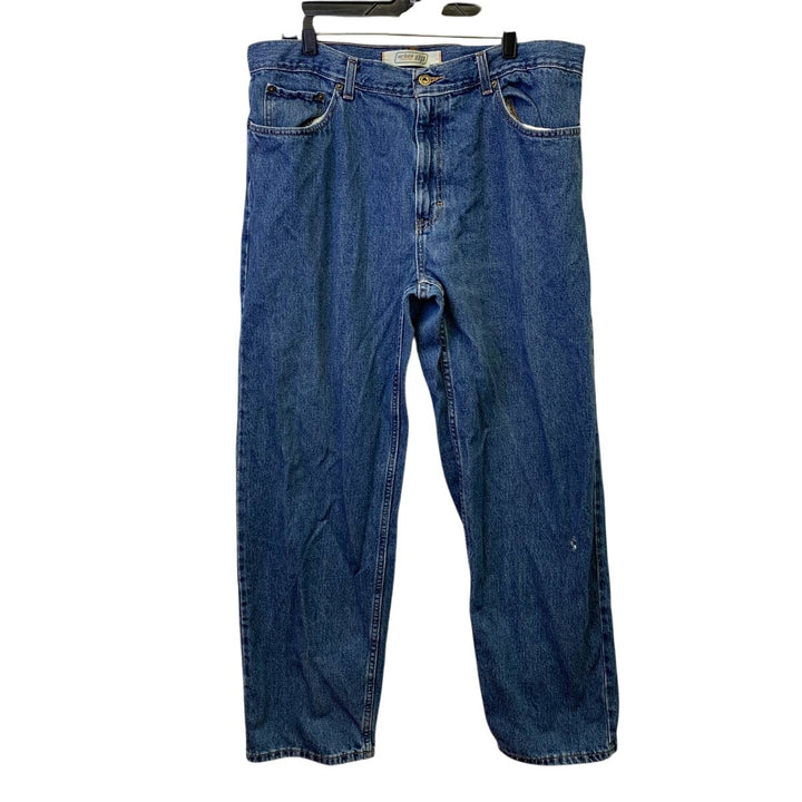 Urban Pipeline Mens 36X32 Distressed Medium Wash 100% Cotton Denim Blue Jeans