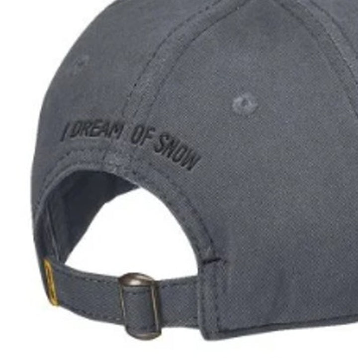 New Ski-Doo Mens One Size I Dream of Snow Gray Adjustable Baseball Cap Dad Hat