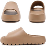 Yueerlu Mens Size 7.5 Tan Soft Cloud Slide On Cushioned Sandals House Slippers