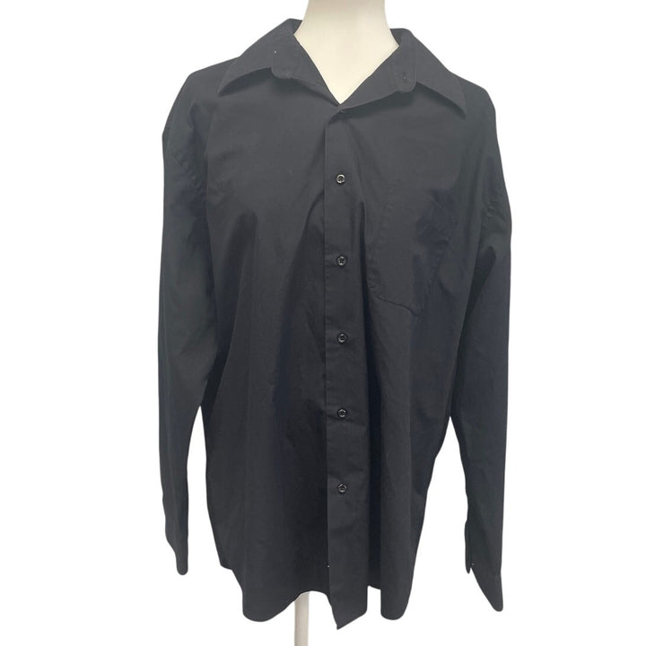 Croft &amp; Borrow Mens Large PolyCotton Long Sleeve Button Up Shirt w Front Pocket