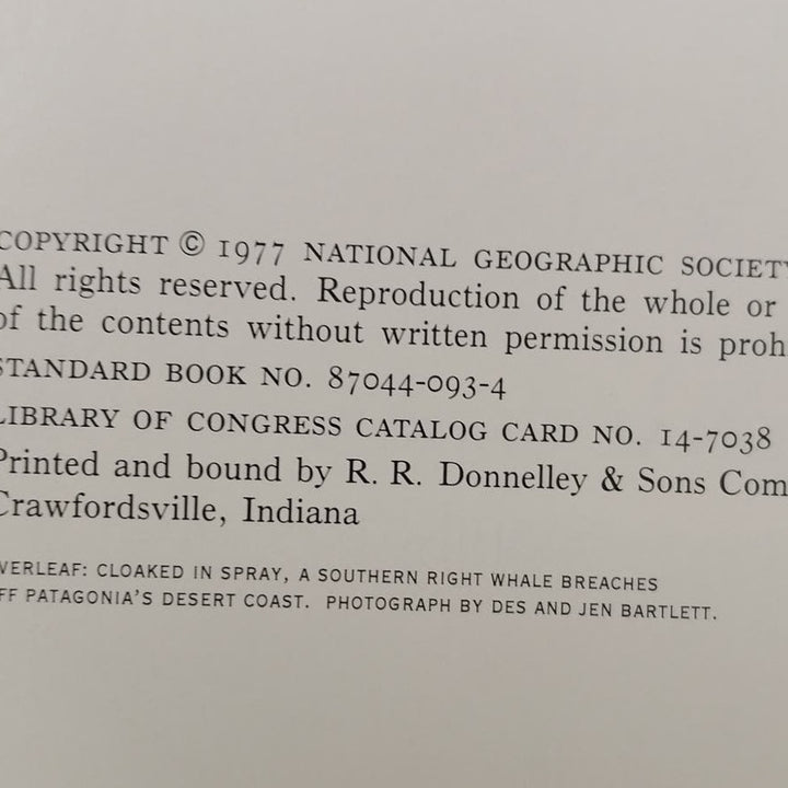 Vintage 1977 National Geographic Index Hardback Book 1947 - 1976 451 Pages