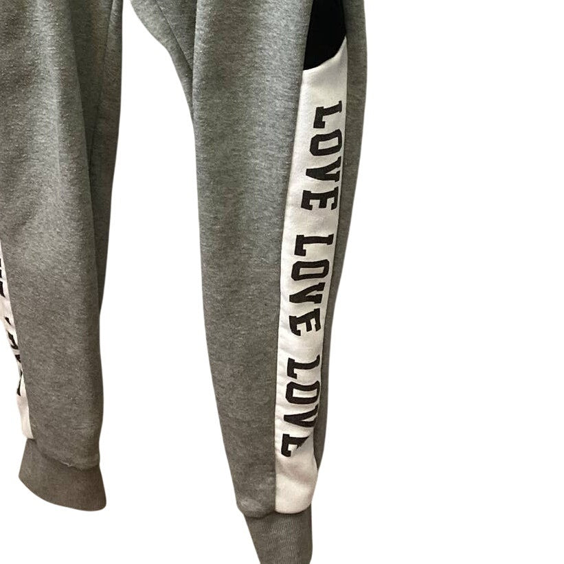 Bobbie Brooks Plus Size 2X Love Love Love Drawstring Elastic Waist Sweatpants