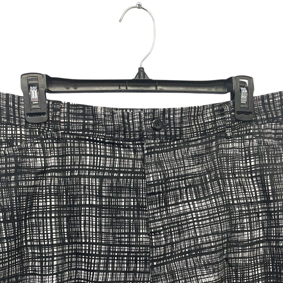 Christopher &amp; Banks Womens Size 16 Stretch Cotton Skimmer Plaid Shorts
