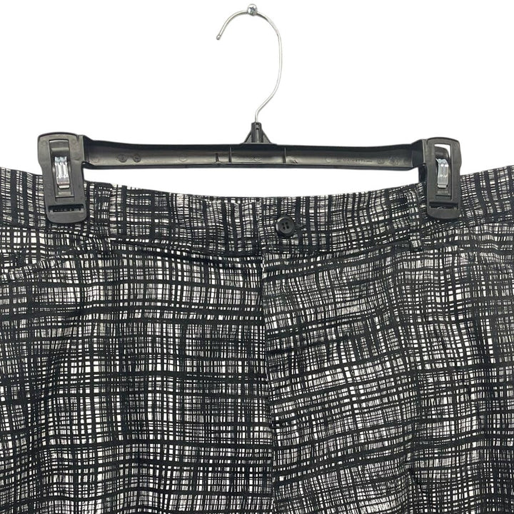 Christopher &amp; Banks Womens Size 16 Stretch Cotton Skimmer Plaid Shorts