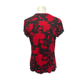 3 Jennifer Lopez Susan Lawrence Womens Large SHort SLeeve VNeck Tops Blouses